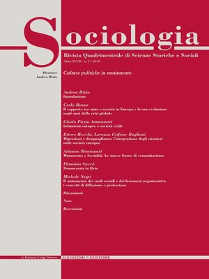 cover image of Sociologia n. 3/2014